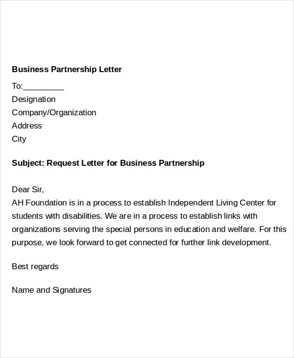 formal letter requesting something